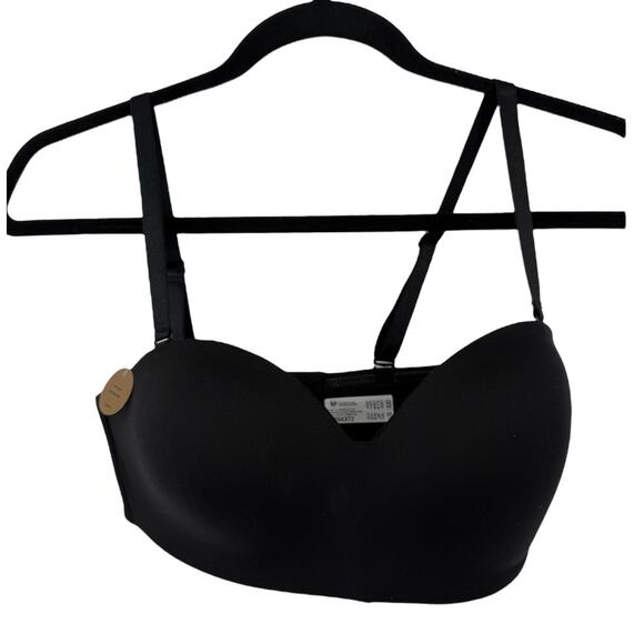 Wacoal 854372 Staying Power wire free strapless bra black size 32D - Picture 2 of 7